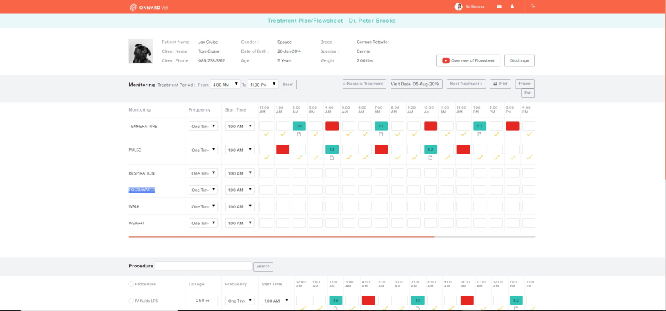 screenshot of Onward Vet